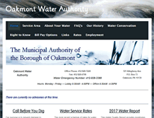 Tablet Screenshot of oakmontwater.com